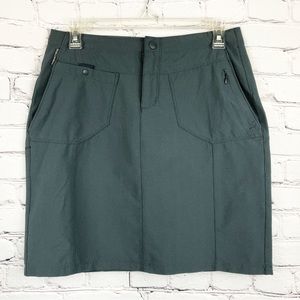 Royal Robbins Ripstop Nylon Stretch Hiking Trail Skirt Sz 4